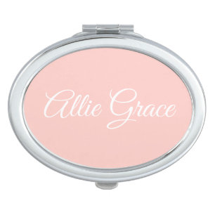 Personalized Compact Mirror with Custom Name 