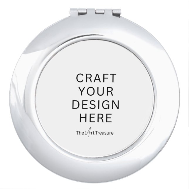 Personalized Compact Mirror with Your Own Design (Front)