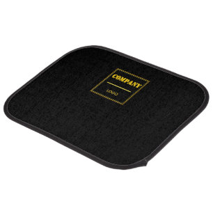 Personalized Company Black Modern Custom Business Car Floor Mat