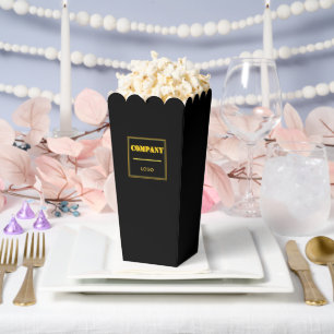 Personalized Company Black Modern Custom Business Favor Boxes