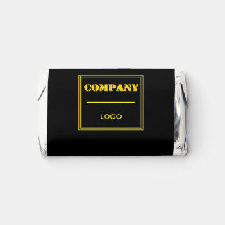 Personalized Company Black Modern Custom Business Hershey's Miniatures