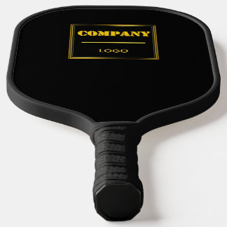 Personalized Company Black Modern Custom Business Pickleball Paddle