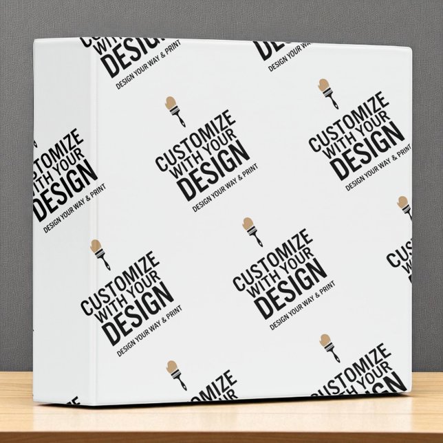 Personalized Company Branded Custom Minimalist  3 Ring Binder (Creator Uploaded)