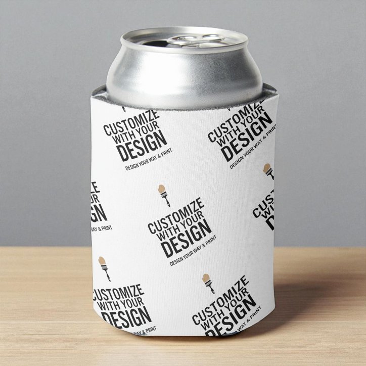 Personalized Company Branded Custom Minimalist Can Cooler