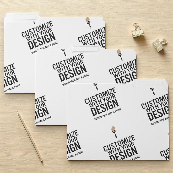 Personalized Company Branded Custom Minimalist File Folder