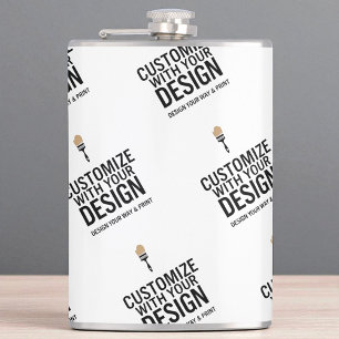 Personalized Company Branded Custom Minimalist Flask