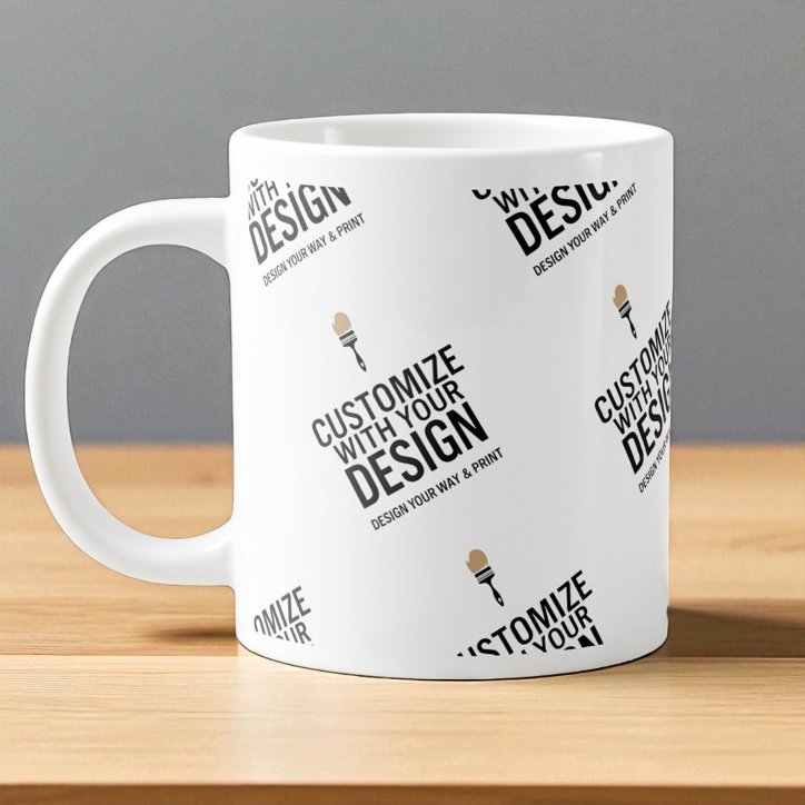 Personalized Company Branded Custom Minimalist Giant Coffee Mug