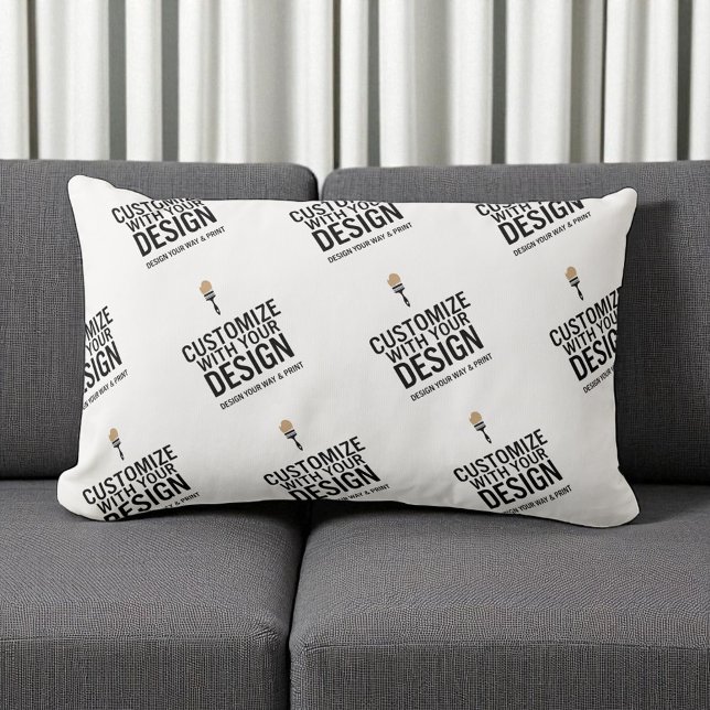 Personalized Company Branded Custom Minimalist  Lumbar Pillow (Creator Uploaded)