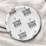 Personalized Company Branded Custom Minimalist  Paper Plates<br><div class="desc">Serve up style at your next event with these Personalized Company Branded Custom Minimalist Paper Plates, designed to feature your logo, business name, or message in a sleek, modern layout. Ideal for corporate gatherings, office parties, catered events, product launches, or branded celebrations, these high-quality disposable plates blend function with polished...</div>