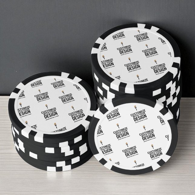 Personalized Company Branded Custom Minimalist  Poker Chips (Creator Uploaded)
