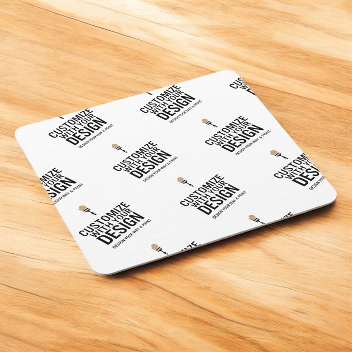 Personalized Company Branded Custom Minimalist Square Paper Coaster