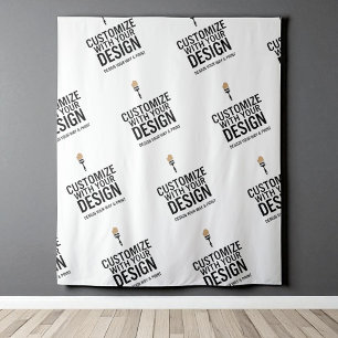 Personalized Company Branded Custom Minimalist  Tapestry
