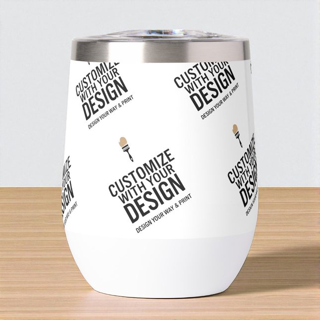 Personalized Company Branded Custom Minimalist  Thermal Wine Tumbler (Creator Uploaded)
