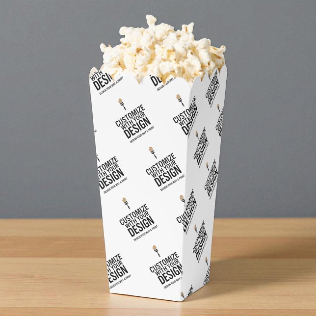 Personalized Company Branded Custom Popcorn Favor Boxes (Creator Uploaded)