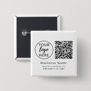 Personalized Company Branding Logo Scan Button