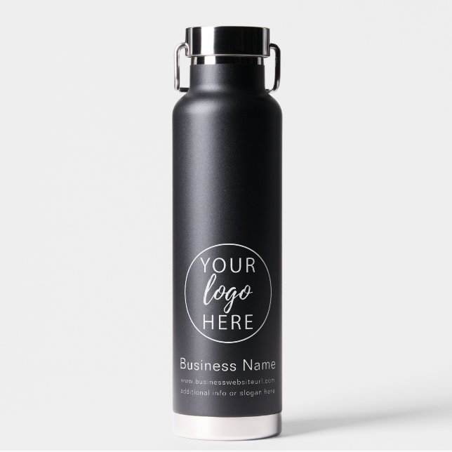 Personalized Company Branding & Website Profession Water Bottle (Front)