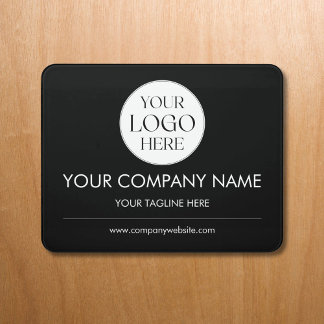 Personalized Company Business Logo Minimalist Door Sign