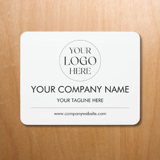 Personalized Company Business Logo Minimalist Door Sign
