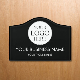 Personalized Company Business Logo Modern Door Sign