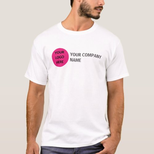 Personalized Company Business Logo Name Slogan T_Shirt