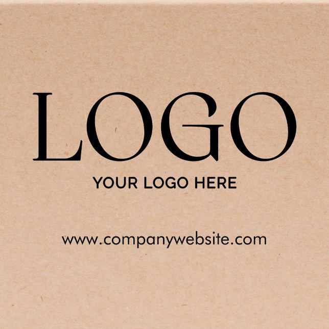 Personalized Company Business Logo Website Modern Rubber Stamp (In situ)