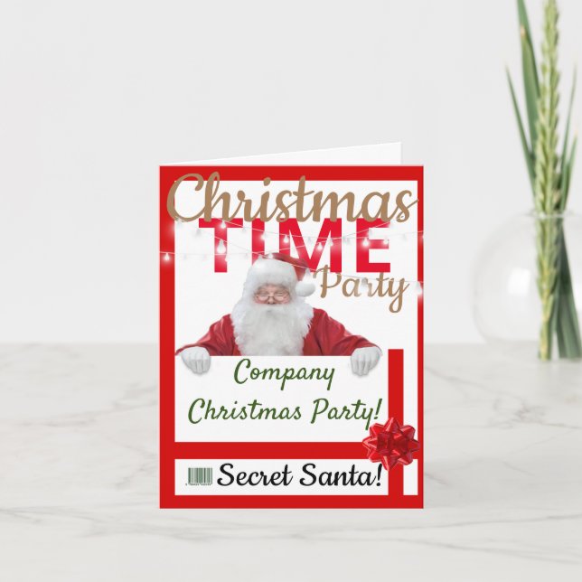 Personalized Company Christmas Party Invitation (Front)