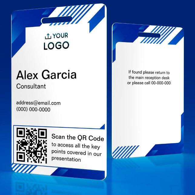 Personalized Company Employee Logo & QR Code Badge (Creator Uploaded)