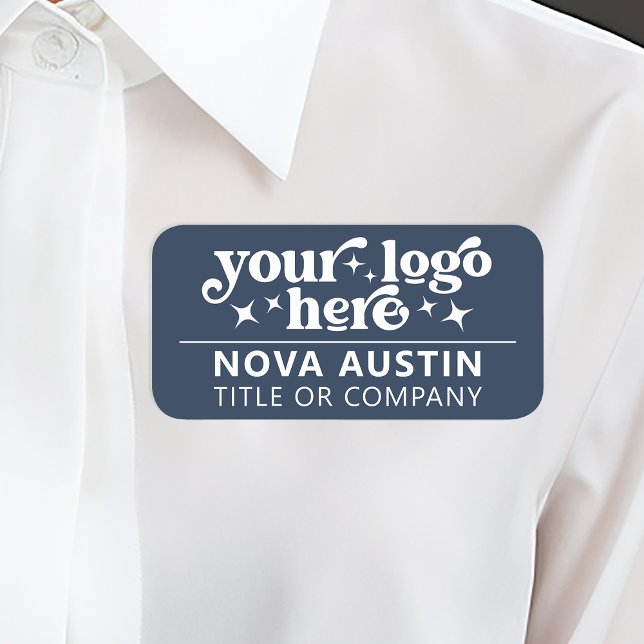 Personalized Company Employee Name Tag With Logo (Creator Uploaded)