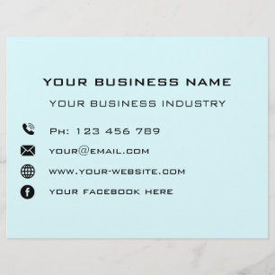 Personalized Company Info Business Promotion Flyer
