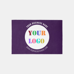 Personalized Company Logo and Custom Text Rug