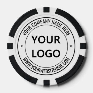 Personalized Company Logo and Text Poker Chips