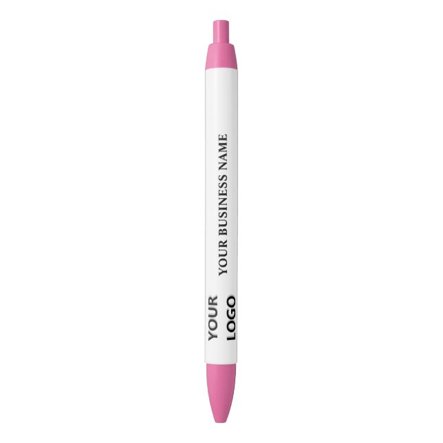 Personalized Company Logo and Text Promotional Pen (Front Vertical)