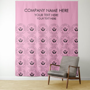 Personalized Company Logo Backdrop for Business
