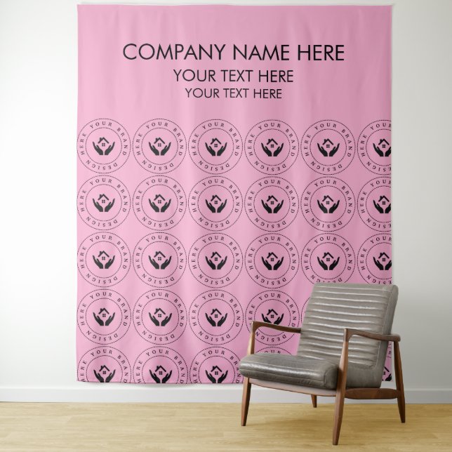 Personalized Company Logo Backdrop for Business (In Situ)