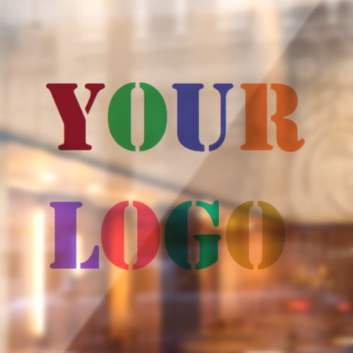Personalized Company Logo Business Window Cling