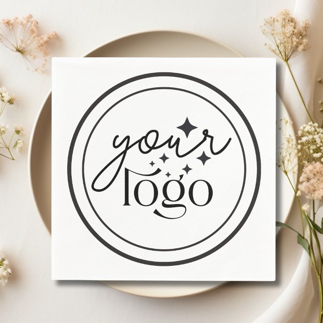 Personalized Company Logo Cocktail Napkins (Personalized Company Logo Cocktail Napkins)