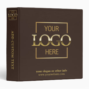 Personalized Company Logo Corporate Records Office 3 Ring Binder