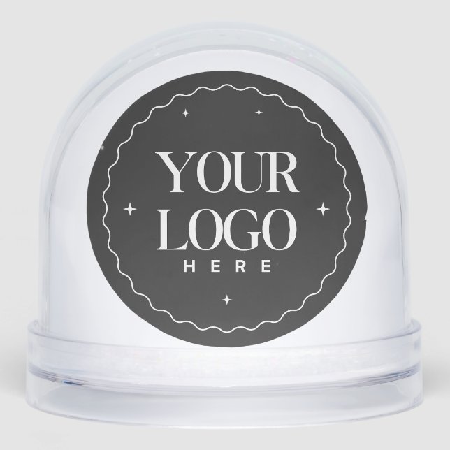 Personalized Company Logo  | Custom Business Gift  Snow Globe (Front)