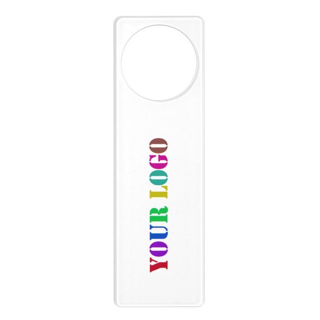 Personalized Company Logo Door Hanger Template (Front)