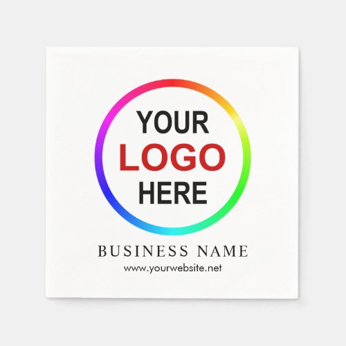 Personalized company logo napkins