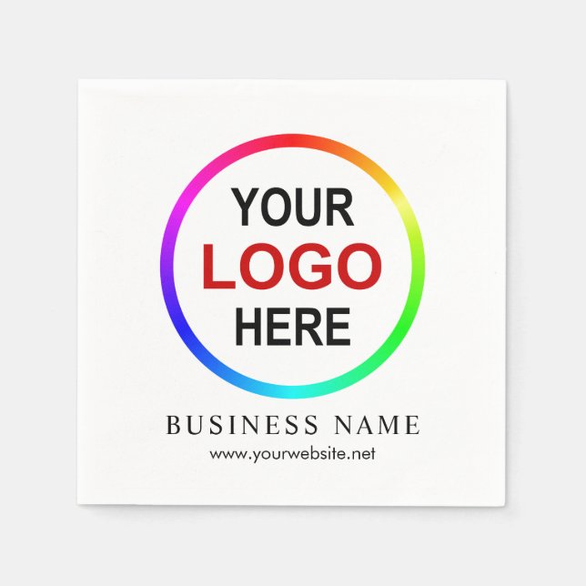 Personalized company logo napkins (Front)