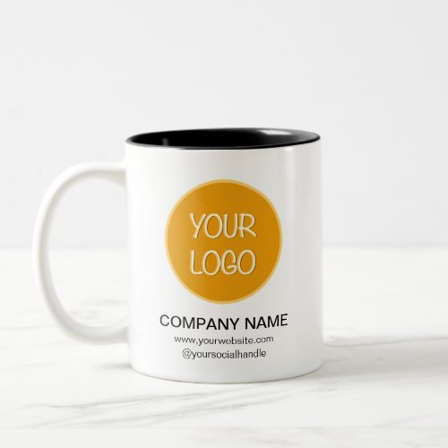 Personalized Company Logo Promotional Business Two_Tone Coffee Mug