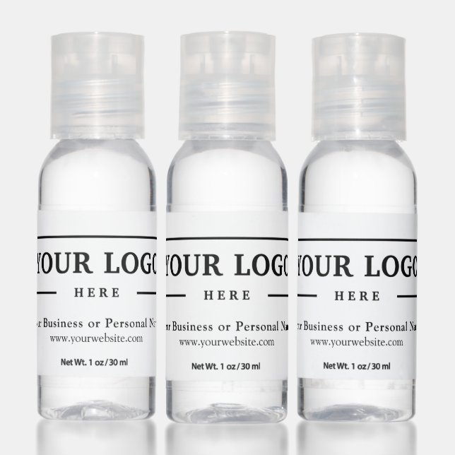 Personalized Company Logo Simple Basic Corporate Hand Sanitizer (Set)