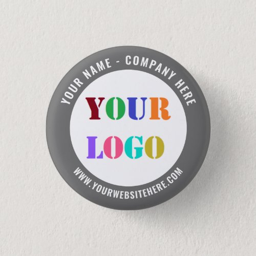 Personalized Company Logo  Text and Colors Button