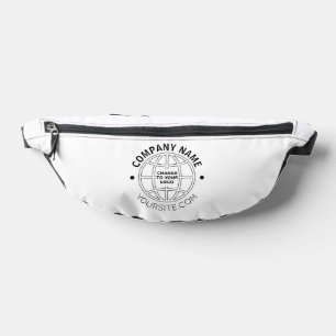 PERSONALIZED COMPANY LOGO WEB ADDRESS FANNY PACK