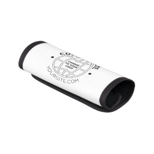 PERSONALIZED COMPANY LOGO WEB ADDRESS LUGGAGE HANDLE WRAP