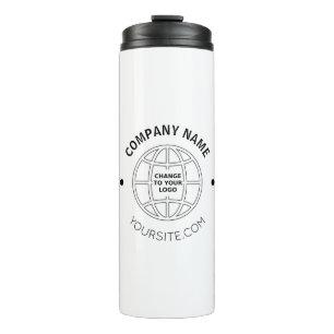 PERSONALIZED COMPANY LOGO WEB ADDRESS THERMAL TUMBLER