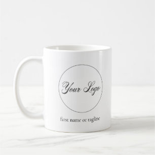 Personalized Company Logo With Custom Text Coffee Mug