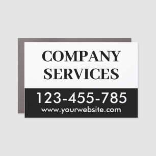 personalized company name Phone Number Car Mag Magnet