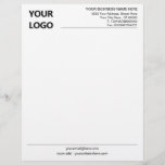 Personalized Company Office Letterhead with Logo<br><div class="desc">Simple Personalized Modern Design Your Business Office Letterhead with Logo - Add Your Logo - Image / Name - Company / Address - Contact Information - Resize and move or remove and add elements / image with customization tool. Choose your text colors / font / size ! Good Luck -...</div>